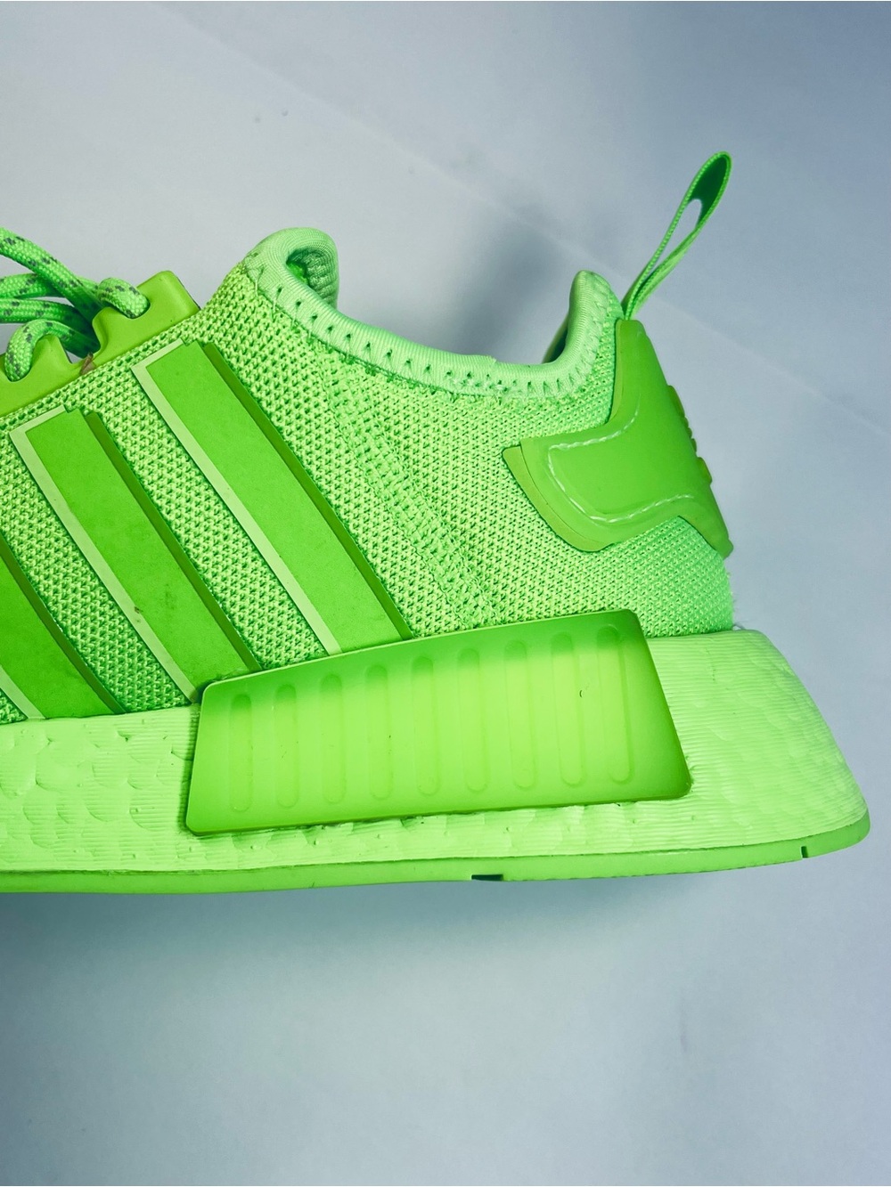 Adidas NMD R 1 Athletic Shoes #IE7277 Solar Neon Green Women’s:9 1/2 Sneakers - Picture 9 of 15